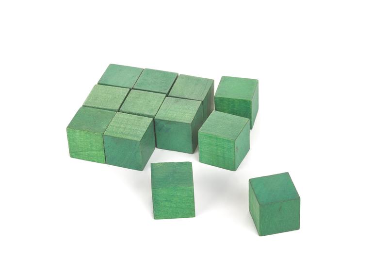 Wooden cubes for psychometric test