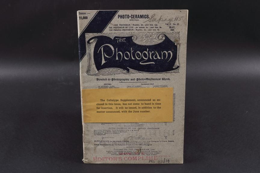 An edition of 'The Photogram' journal vol. 2 no. 17