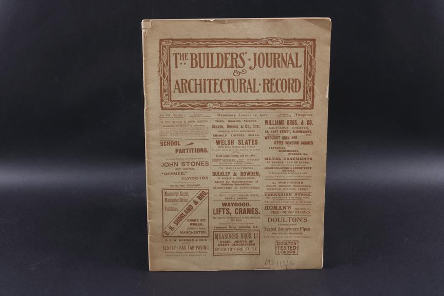 An edition of 'The Builders Journal and Architectural Record'