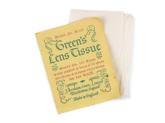 Booklet of Green's lens tissue