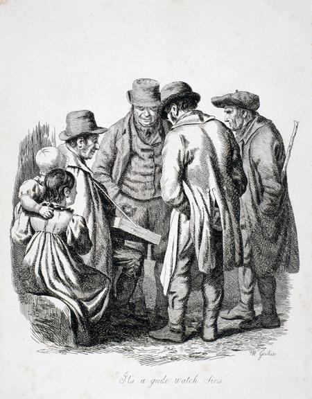 6 etchings: street traders