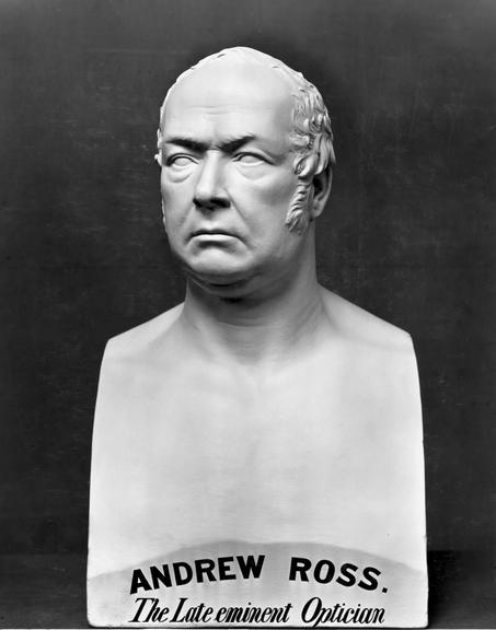 Plaster bust of Andrew Ross by D Brucciani, 1859