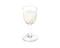 Wine glass, with fake plaster contents and glass cover