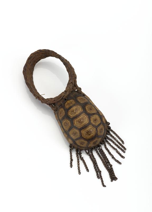 Plaited rattle armlet with tortoise shell attached | Science Museum ...