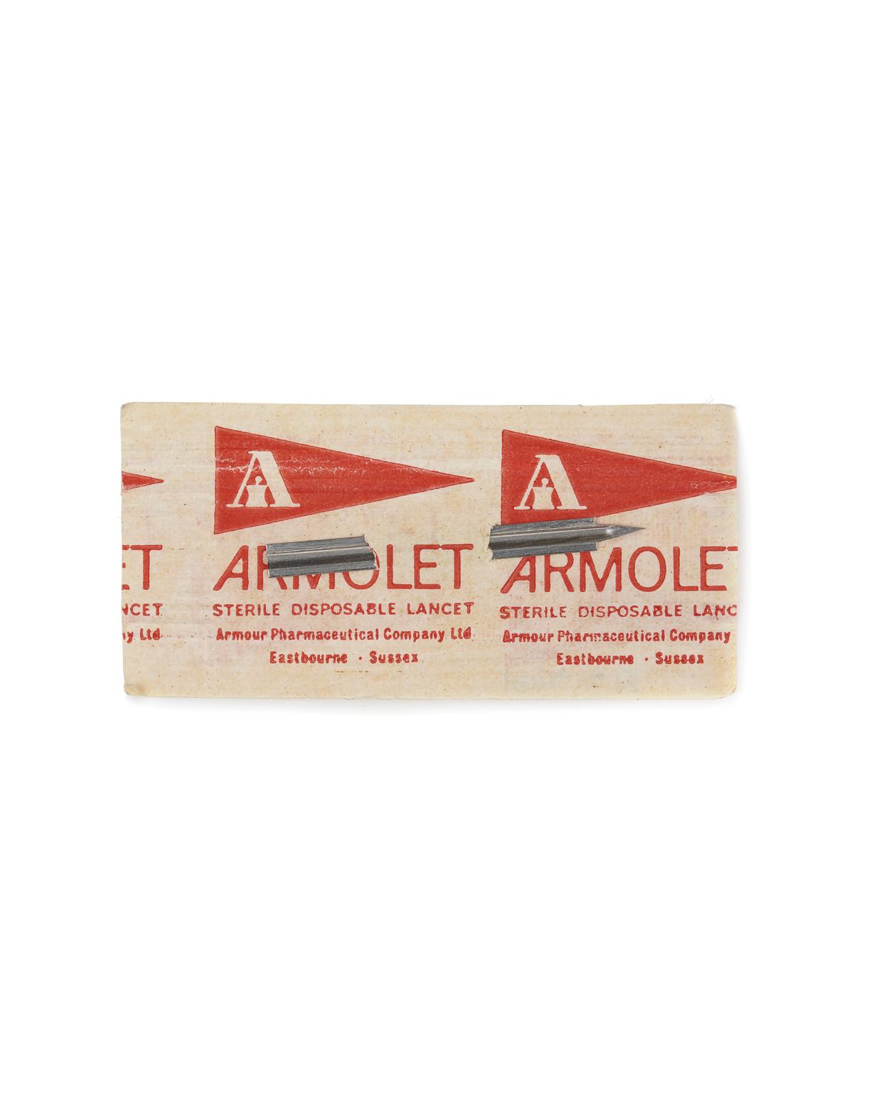 Armolet sterile disposable lancet by Armour Pharmacetical Co Ltd