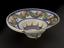 Barber's shaving bowl, tin glazed earthenware, Spanish