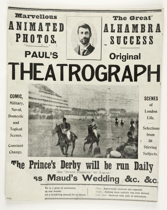 Advertisement for 'Paul's Theatrograph' cinema presentations