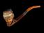 Meerschaum tobacco pipe, bowl carved as head