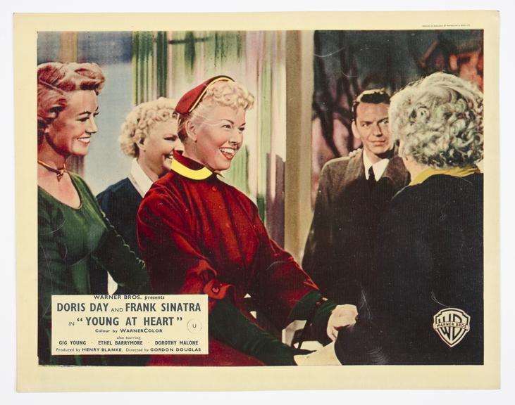 Coloured lobby card for 'Young at Heart', 1954.