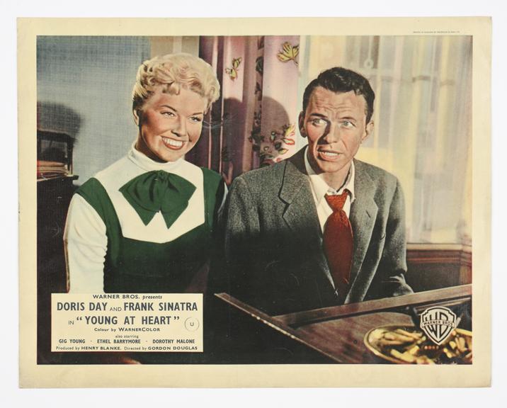 Coloured lobby card for 'Young at Heart', 1954.