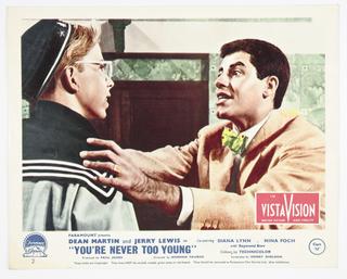 Lobby card for the film 'You're Never Too Young'