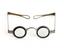 spectacles, silver framed 'visuals'  with double-hinged sides