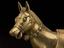 Gilt bronze buddhist statue of a mule, incomplete, Tibetan