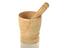 Goblet-shaped ivory mortar with pestle