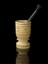 Goblet-shaped ivory mortor decorated with etched black