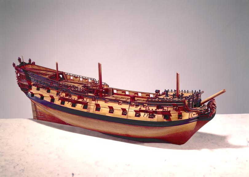 Model (unrigged) of a 60-gun ship