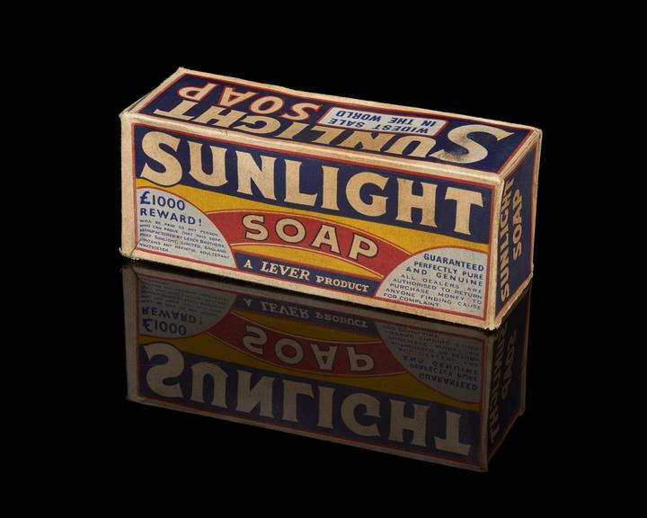 Box for Sunlight brand soap