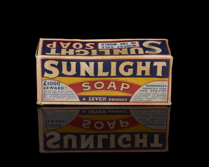 Box for Sunlight brand soap