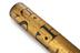 Long dark green painted wooden staff decorated with gilding and