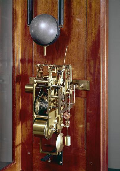 R.J. Rudd's free pendulum clock, no.2, with spare pendulum