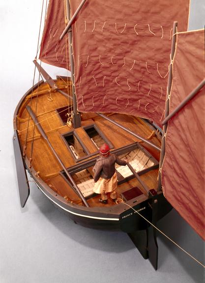 model, scale 1:8, Brighton Hog Boat