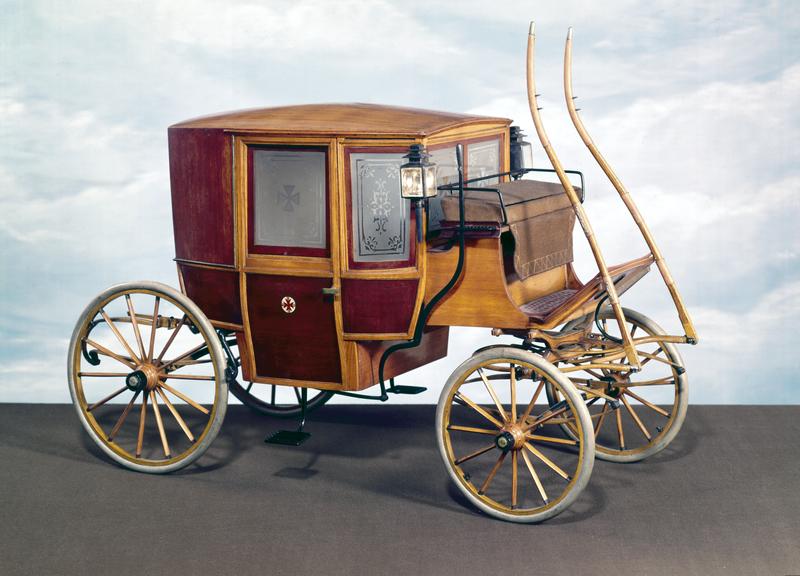 'Clarence' carriage fitted as an ambulance (model)