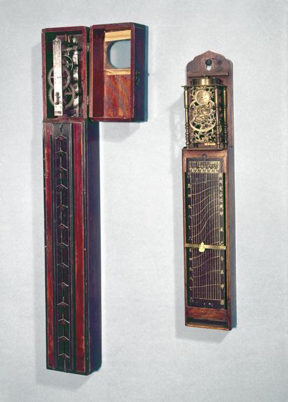 Japanese pillar clock with single foliot balance and iron