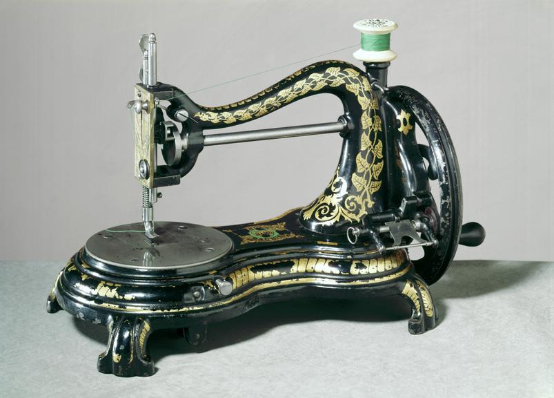 Jones lock-stitch sewing machine, 1879-1909