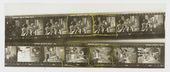 Contact sheet from a television series "Dr. Who"