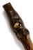 Physician's staff of natural wood with rough knob handle and