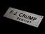 Name plate of F.J. Crump