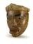 Carved wooden mask, showing a labret in position