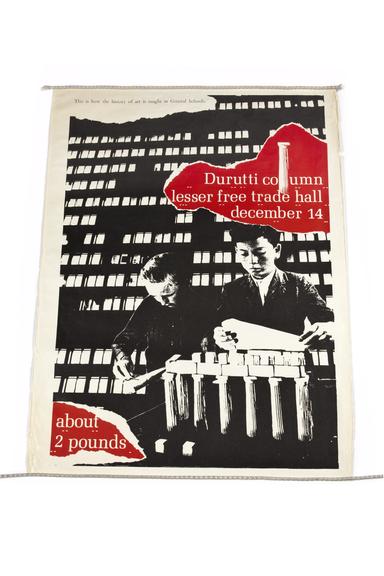 Poster advertising Durutti Column in December 1979