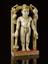 Gilt alabaster statue of the supreme Hindu God Vishnu