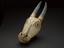 Painted horned bull mask
