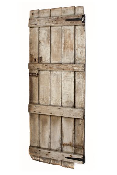 Door from outdoor privy