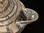 Oval earthenware vessel with neck