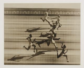 Photo Finish of the100 metre final of the London Olympic