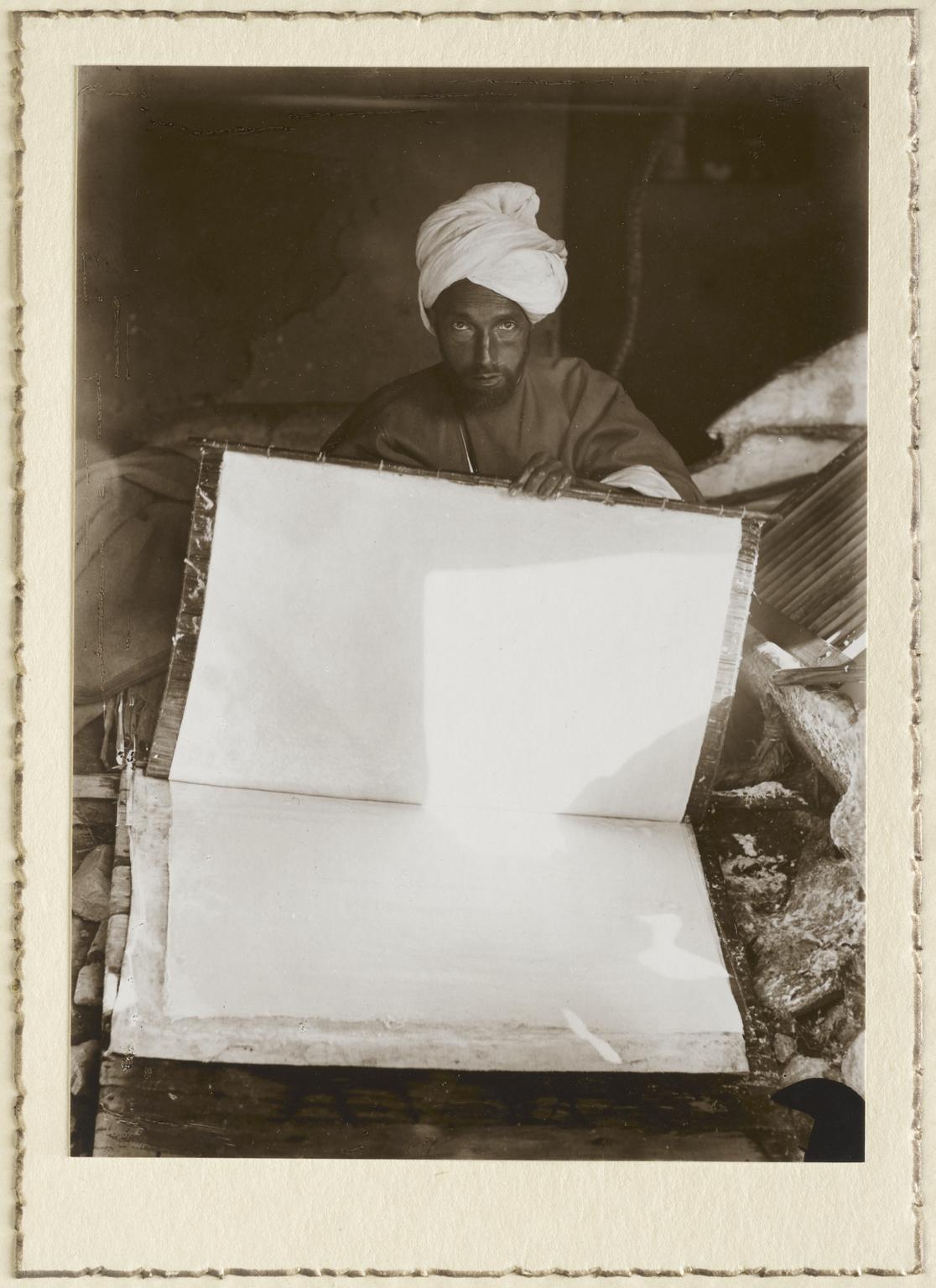 Photographs illustrating native paper-making in Kashmir | Science ...