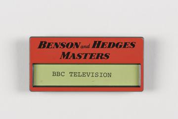 Badge worn by BBC Television crew