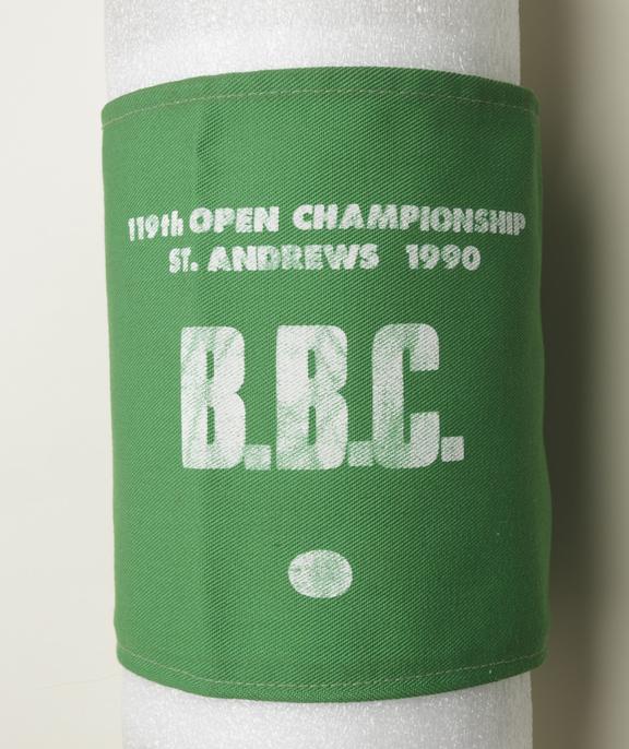 Media armband for the 119th Open Championship, St Andrew's