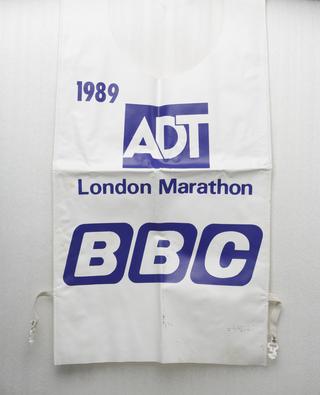 Media bib for the 1989 ADT London Marathon