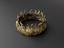 Gilded brass ring in the form of a flames, European, 1700-1910