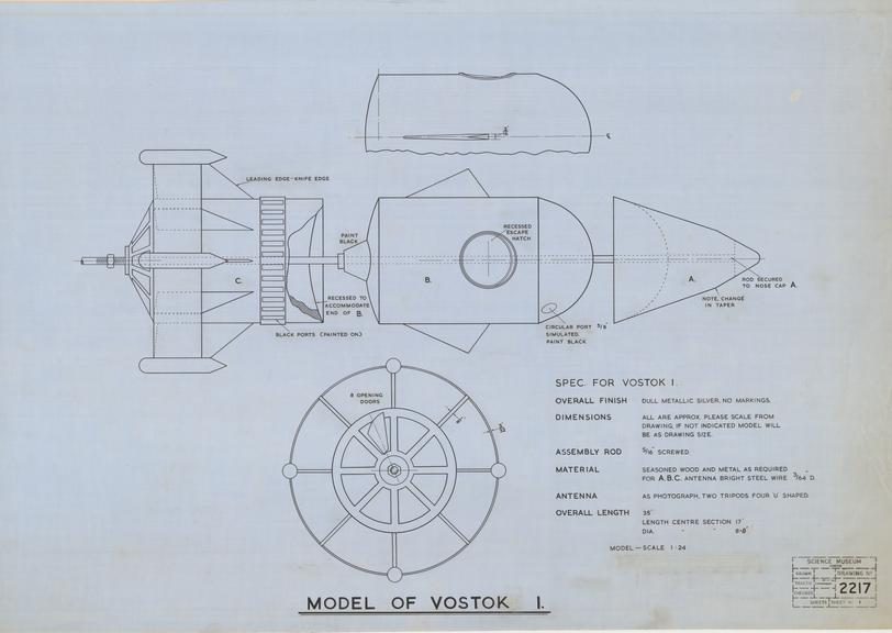 Model of Vostok 1