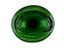 Green glass eye bath moulded and with stem, English, 1891-1971.