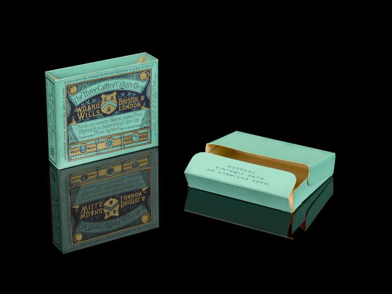 Packet of 20 'Three Castles' cigarettes