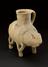 Earthenware food vessel in form of a bull