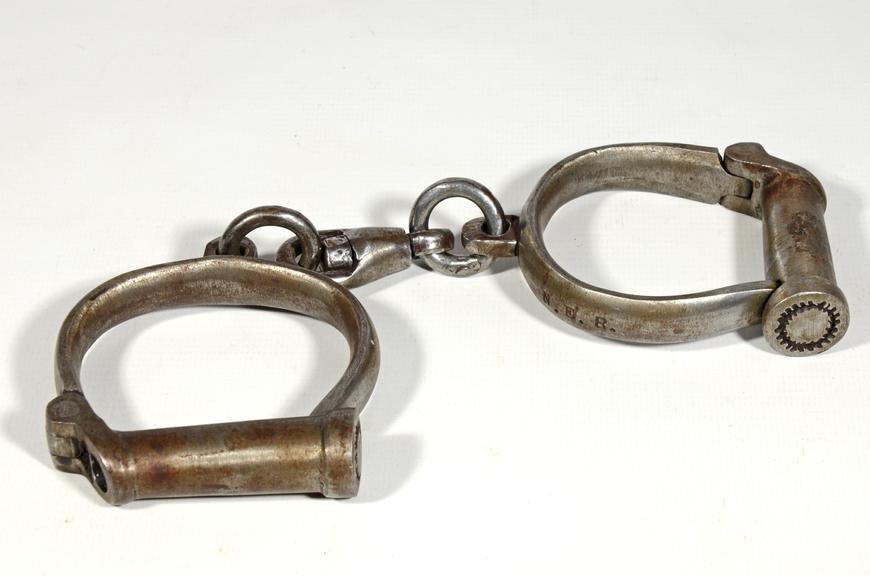 Metal handcuffs, North Eastern Railway