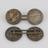 2 pairs of silver coin cufflinks