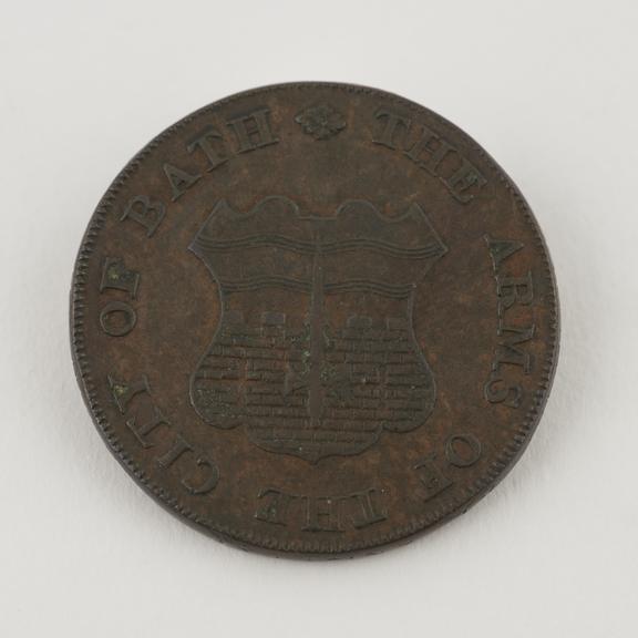 Bath token. bronze, 29mm diameter. nd [c1790-1800]
